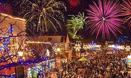 Dance in the streets at Summerland Festival of Lights