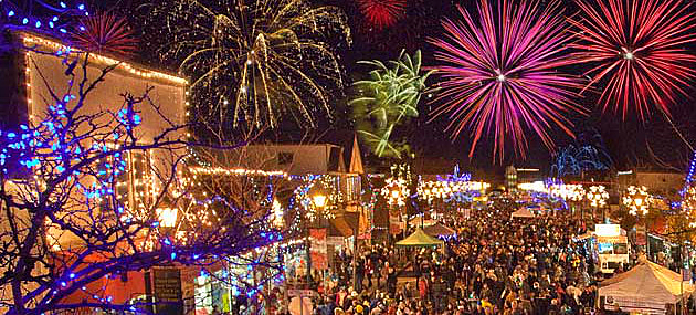 Dance in the streets at Summerland Festival of Lights