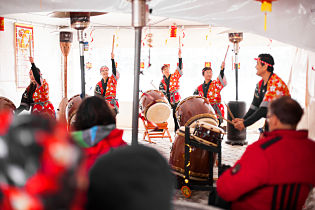 Ski-resorts-first Chinese New Year-drummers