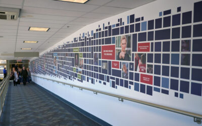 Airport mural highlights UBC Okanagan stories