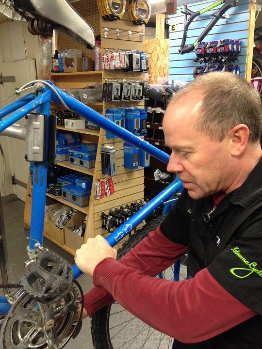 Winter Workshop Repairs Charity Bikes