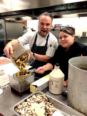 Chantelle Eustache and Chef Ryan O'Flynn