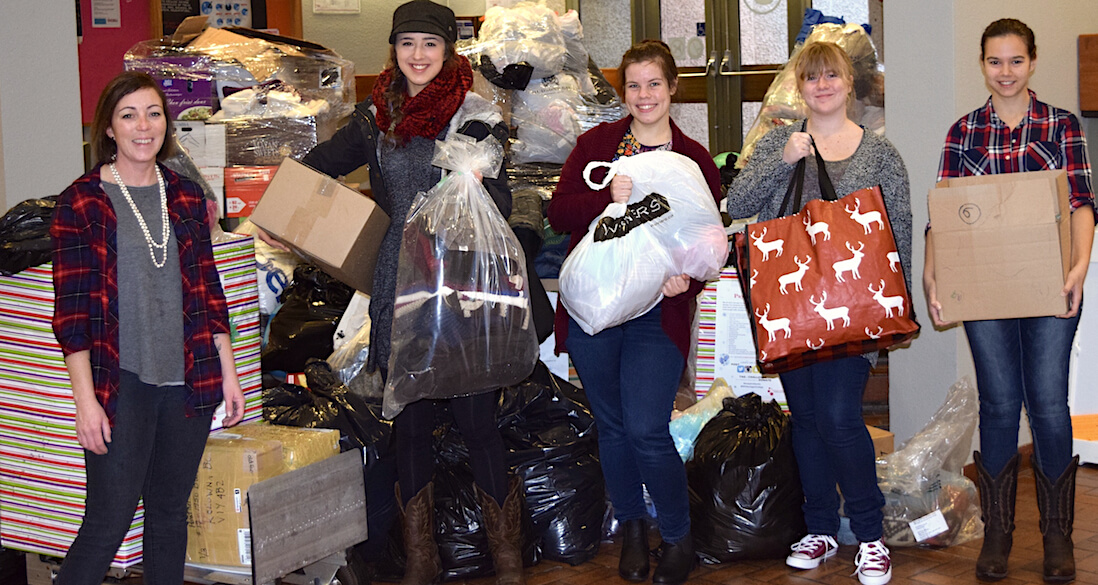 Nursing students’ caring contributions yield warmth for the winter