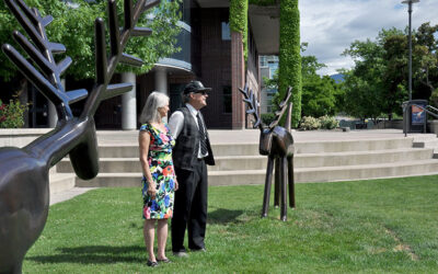 Sculptures enhance permanent legacy of former UBC student