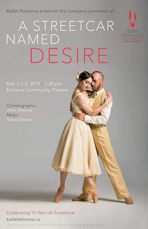Ballet Kelowna celebrates 15th season with remembrance and desire