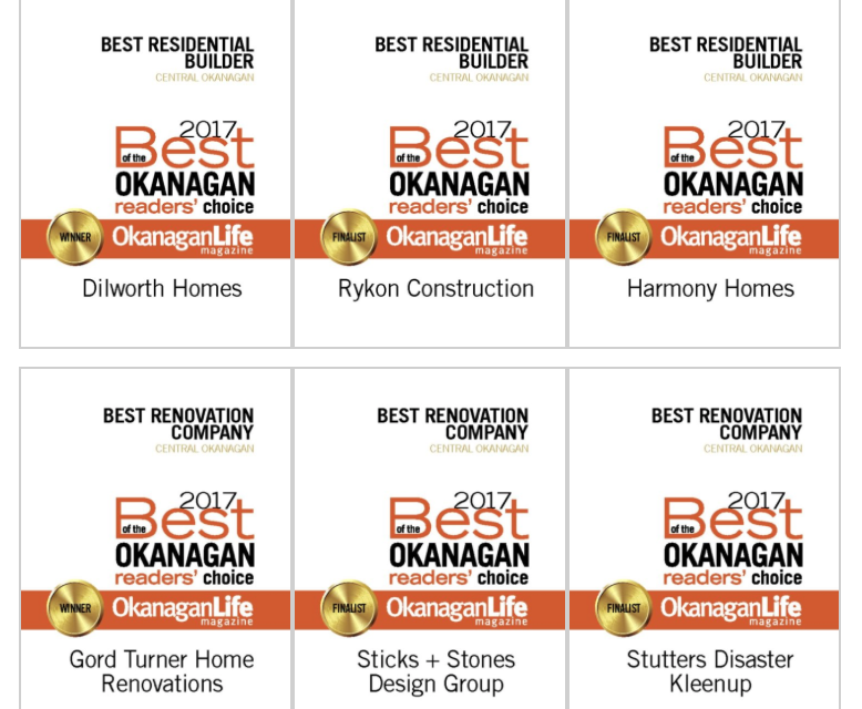 Best of the Okanagan Construction – Central Okanagan
