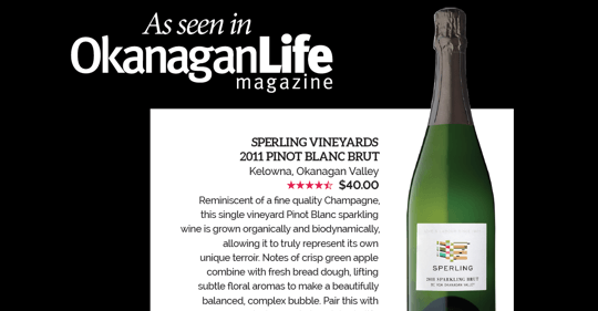 Wine reviews: Sperling Sparkling Brut